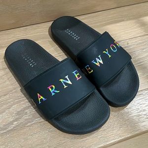 Barney’s NY rainbow slides - Size 35/36